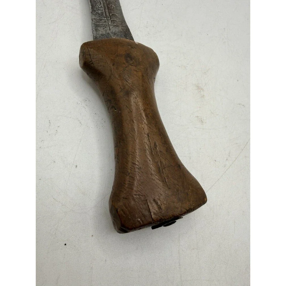 Antique 19th Century Hourglass Sudanese Upper Arm Belt Dagger Knife w/ Design